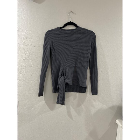 Brochu Walker Dean Blouse Wool Gray size medium color Gray - Picture 3 of 8